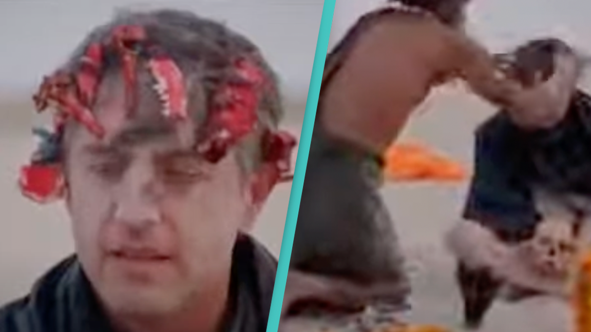 Reporter forced to eat human brain with cannibal tribe while wearing crown made out of teeth