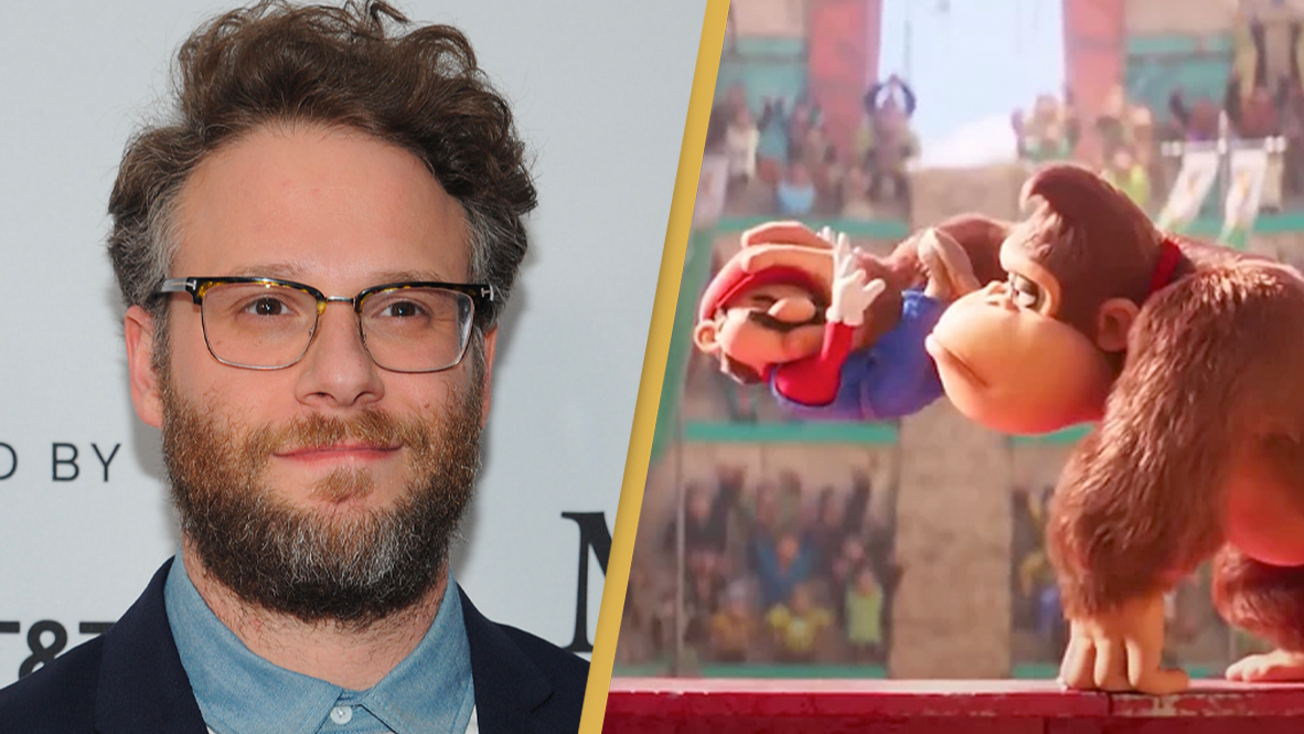 Mario Bros. Movie first look at Cat Mario, Seth Rogan as DK