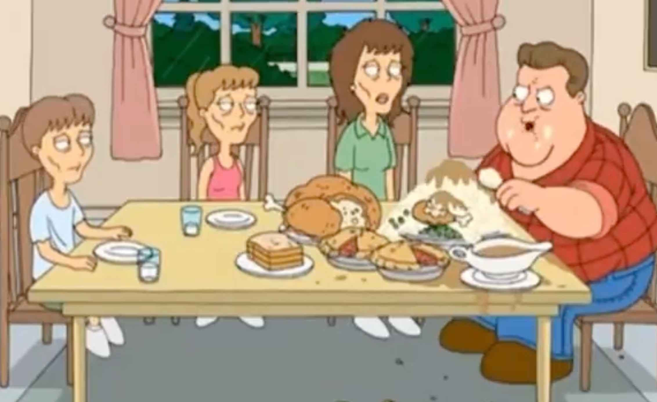 Fans complaining on X about mean John Goodman Family Guy joke