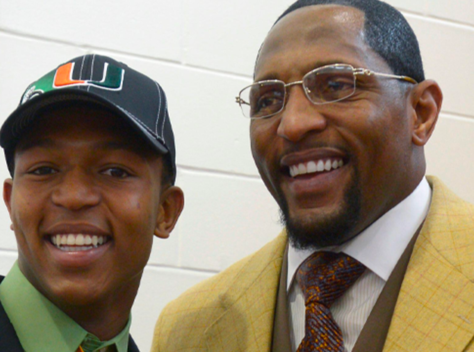 Ray Lewis III, son of Pro Football Hall of Famer and Miami star