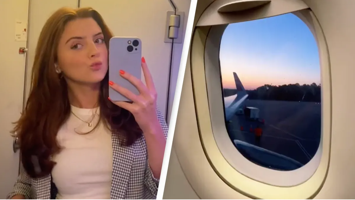 American woman commutes by plane every week to get to her internship because it's cheaper than renting