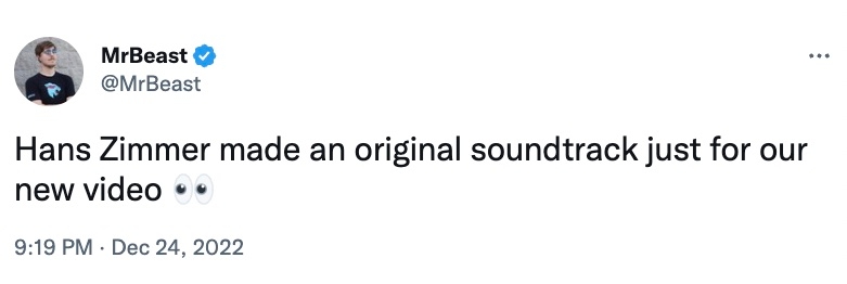 Mr. Beast : we need a simple song for our  video based on Antarctica  . Hanz Zimmer : I I - iFunny Brazil