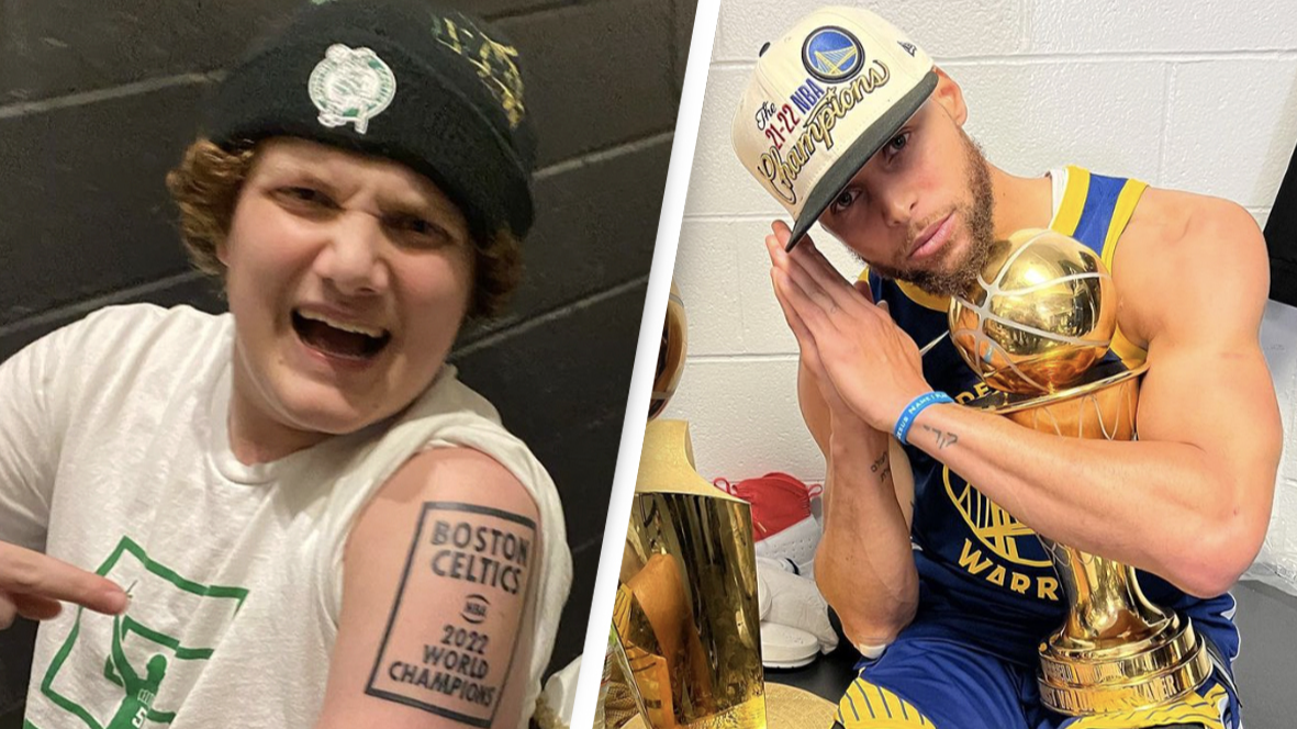 Drake tattooed Curry and Durants numbers on his arm