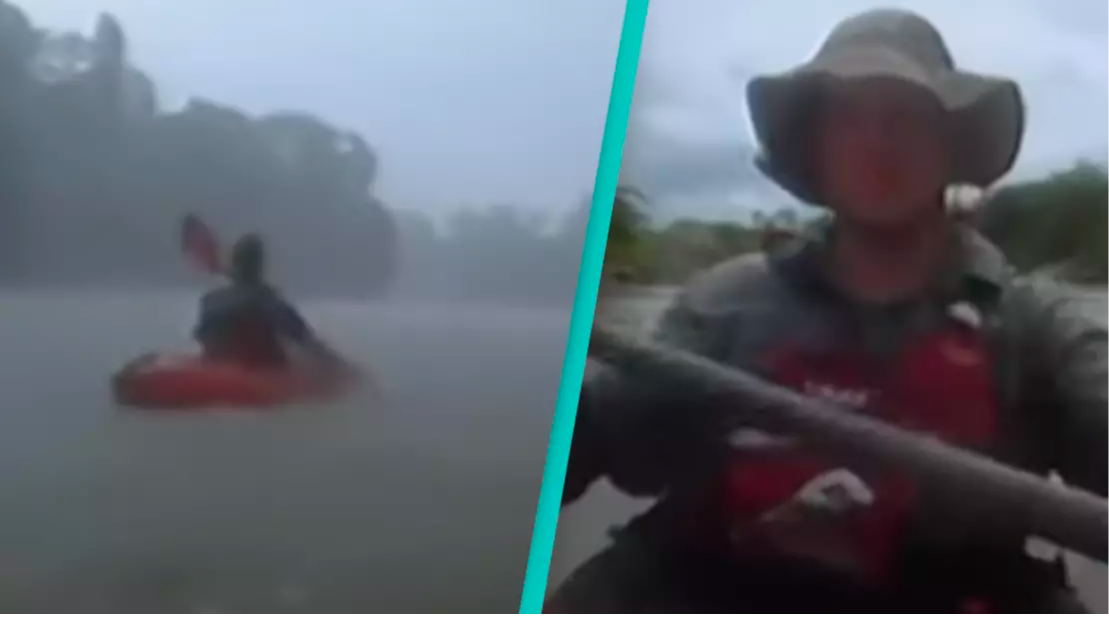 Kayakers caught moment their friend was ambushed and killed by 'man eater' crocodile on camera