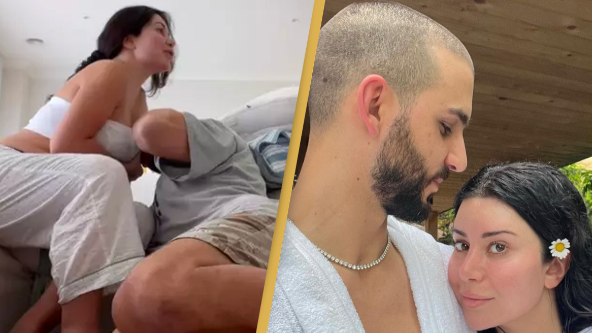 Married at First Sight star breastfeeds her fiancé with 'b*** job' instructions