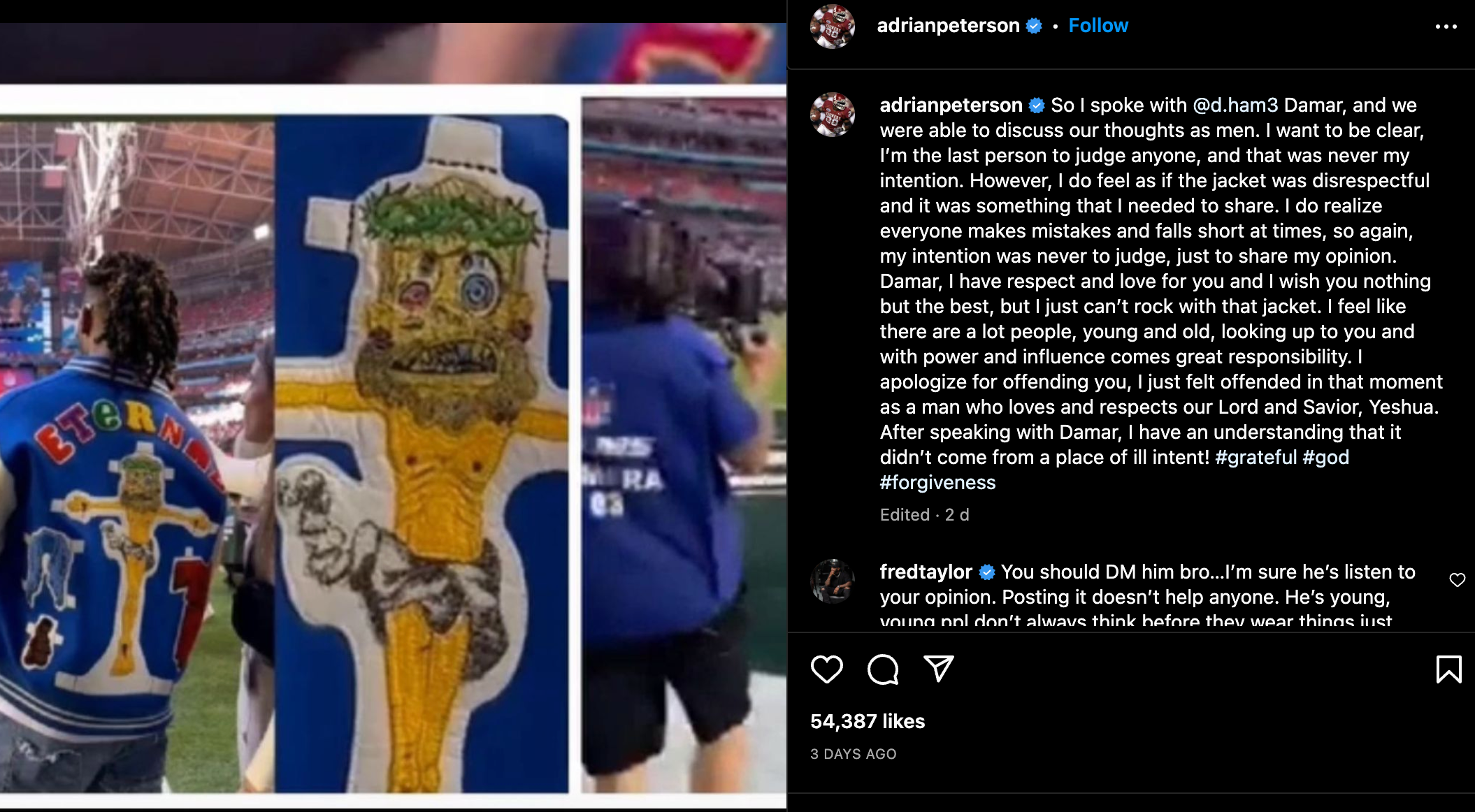 Damar Hamlin Says He Didn't Intend to Offend with Super Bowl Jacket