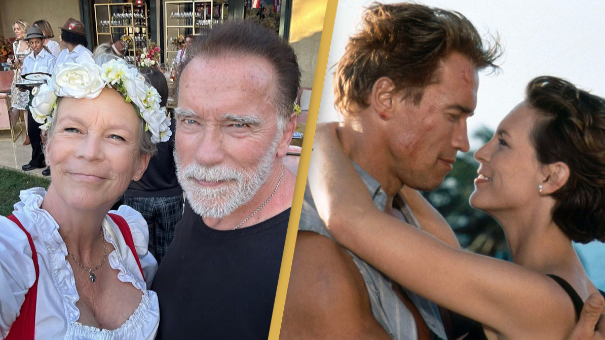 True Lies' costars Jamie Lee Curtis, Arnold Schwarzenegger reunite with  selfie