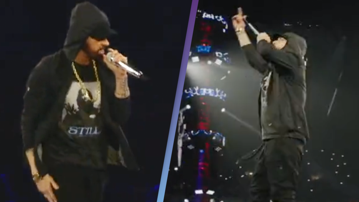 Eminem Joins Ed Sheeran at Detroit Concert for 'Lose Yourself