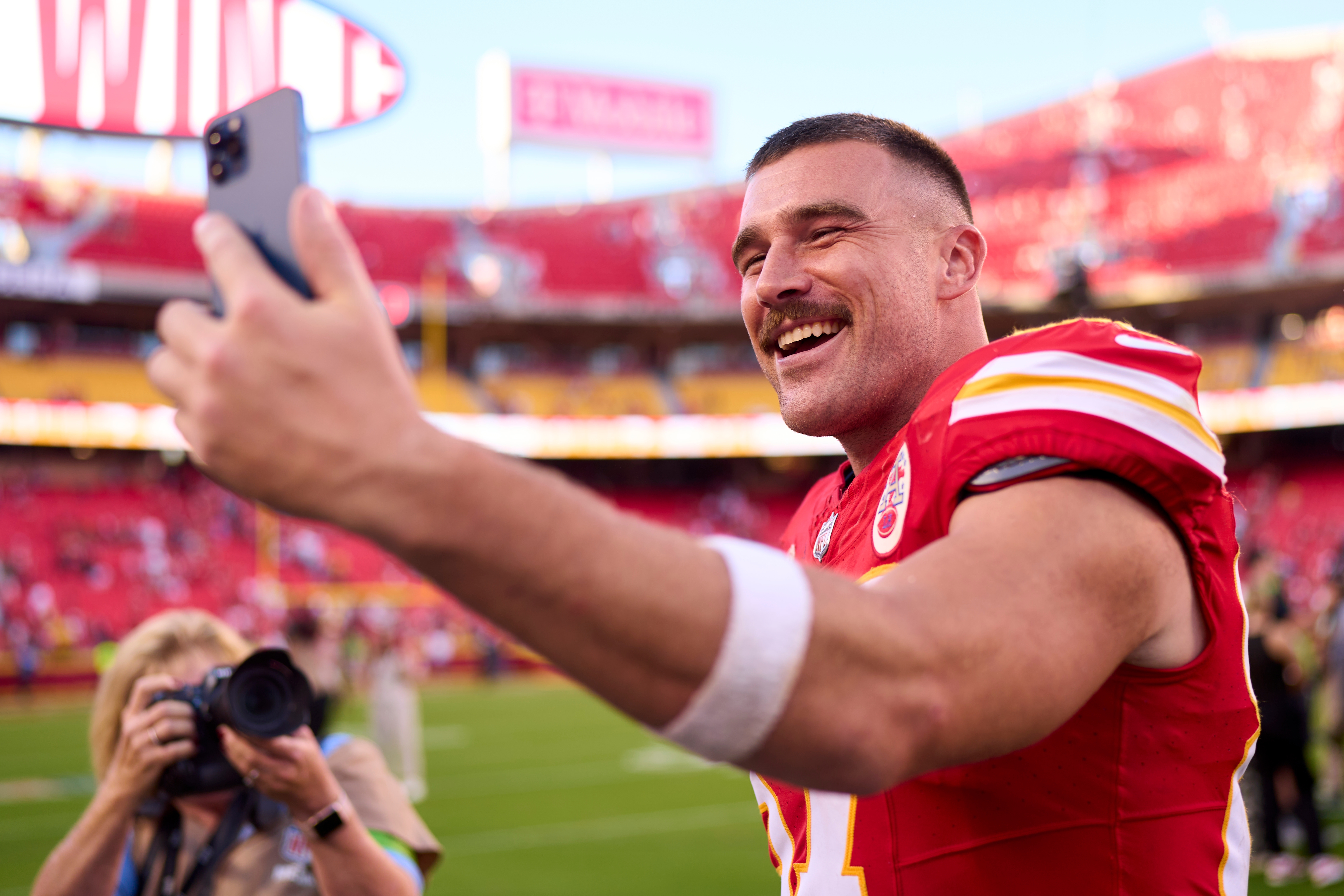 Travis Kelce jersey sales soar and NFL star gains over 300,000 new  followers thanks to Taylor Swift romance