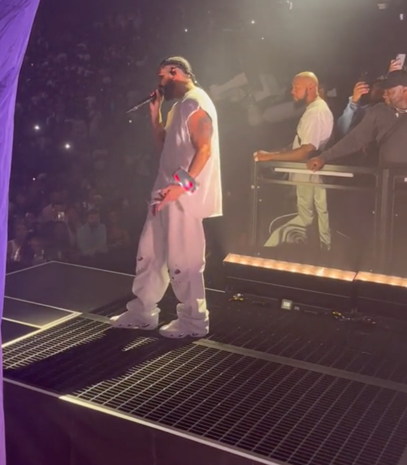 Drake fan who stopped concert after throwing bra on stage responds
