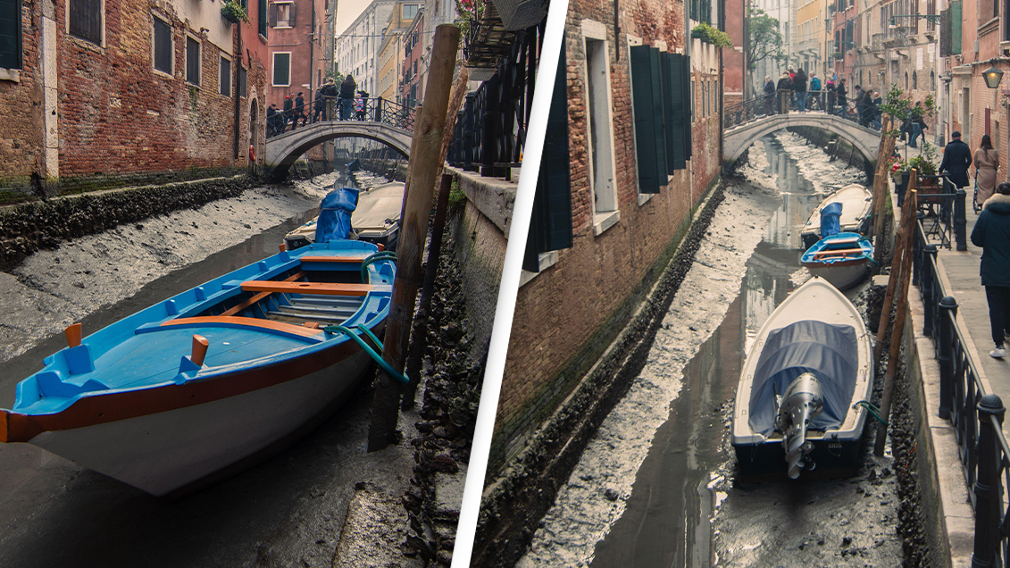 Some of Venice's iconic canals have dried up and left a disgusting stench - Vimarsana News