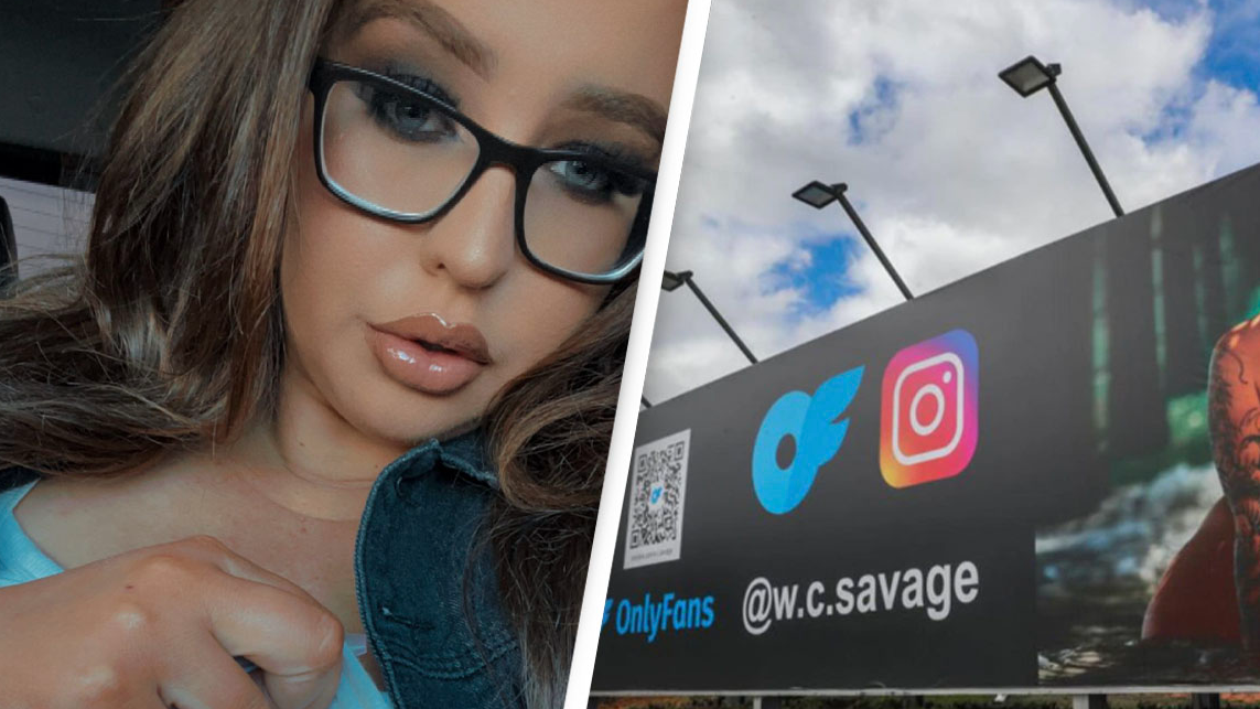 Australian OnlyFans model sparks fury with massive billboard in family suburb to spruik XXX