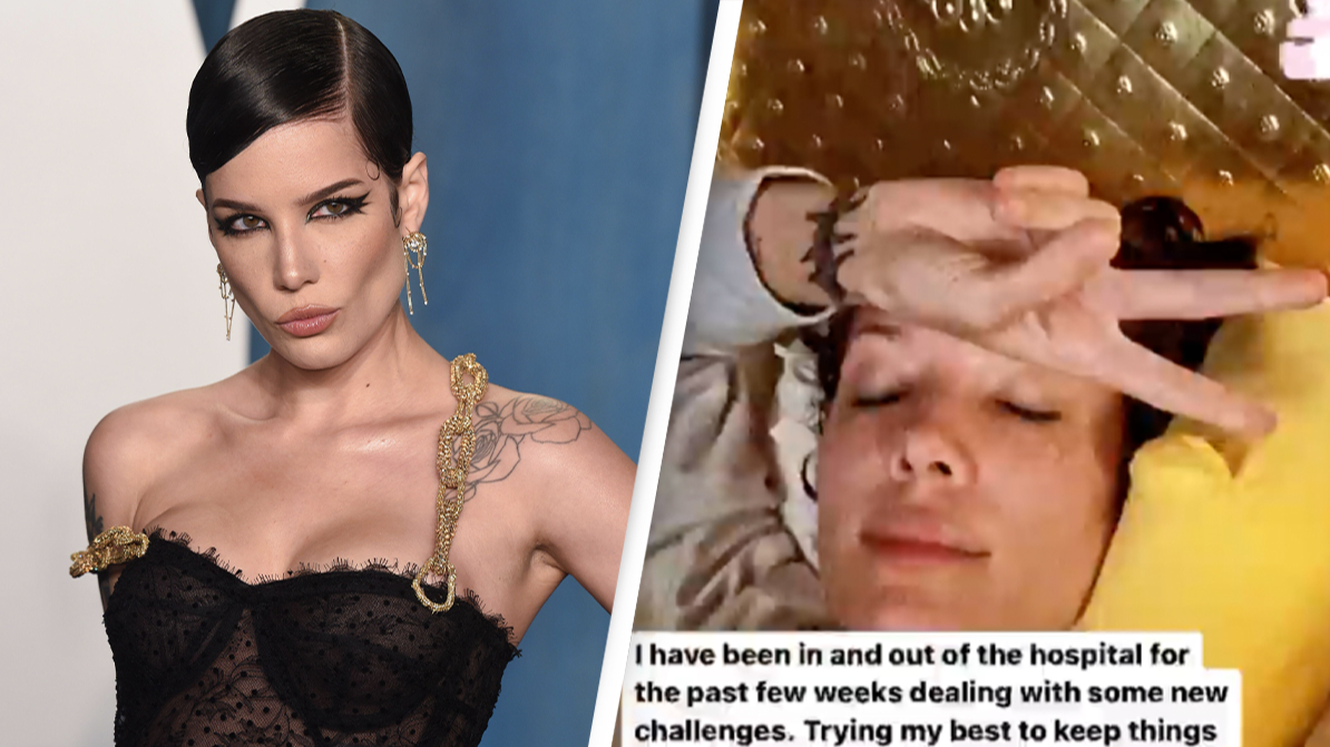 Halsey Walks 2022 Grammys Red Carpet 3 Days After Undergoing Surgery