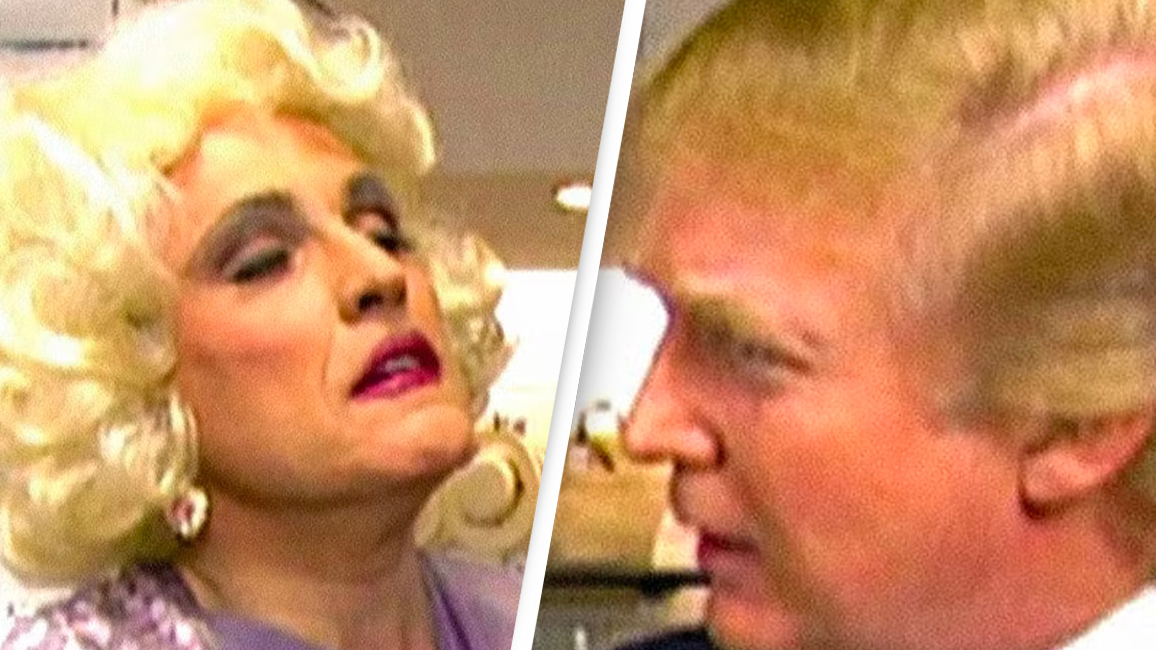 Bizarre ‘lost’ footage of Donald Trump seducing Rudy Giuliani dressed in drag resurfaces