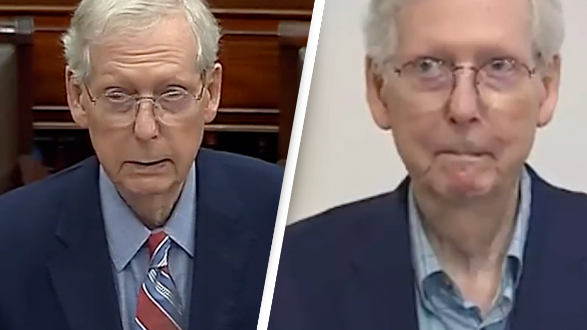 Mitch McConnell freezes up at presser