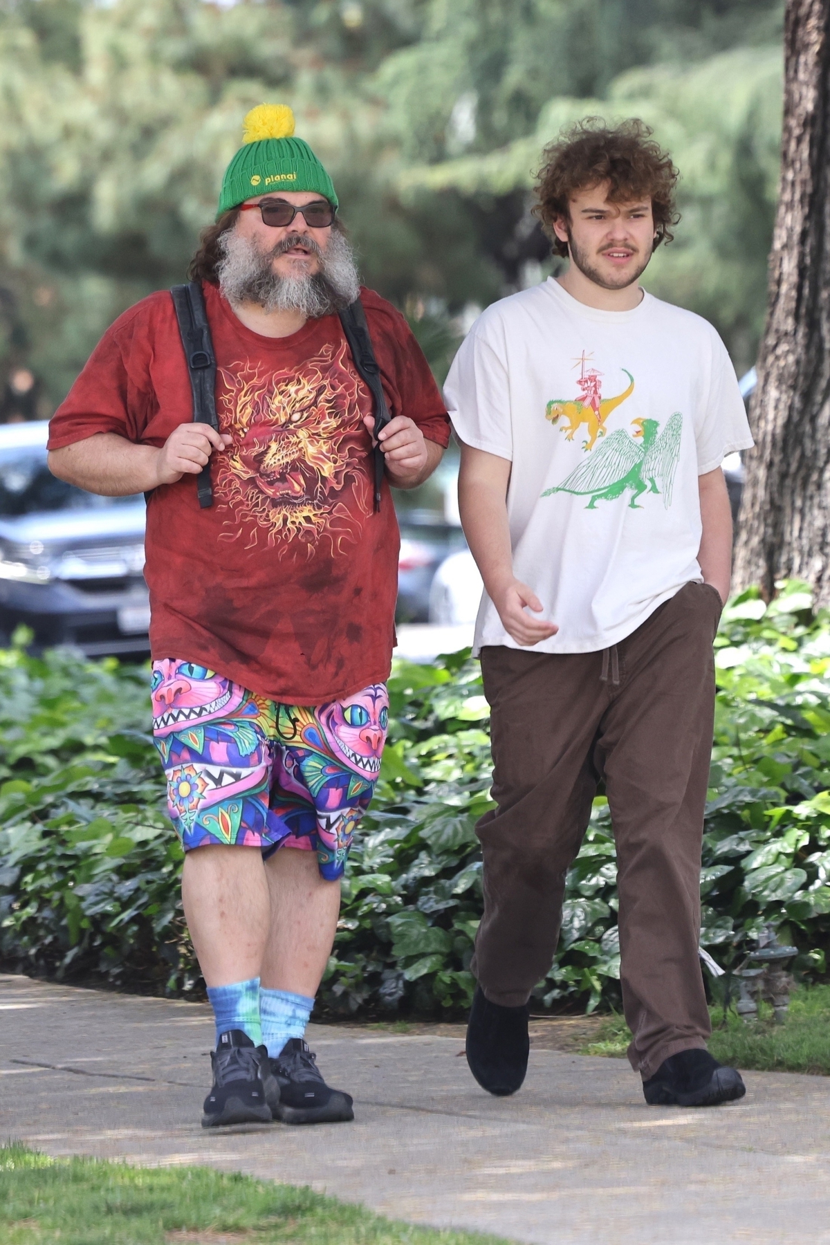 Jack Black, 52, looks totally unrecognizable with huge gray beard as he  goes for a stroll in LA new photos