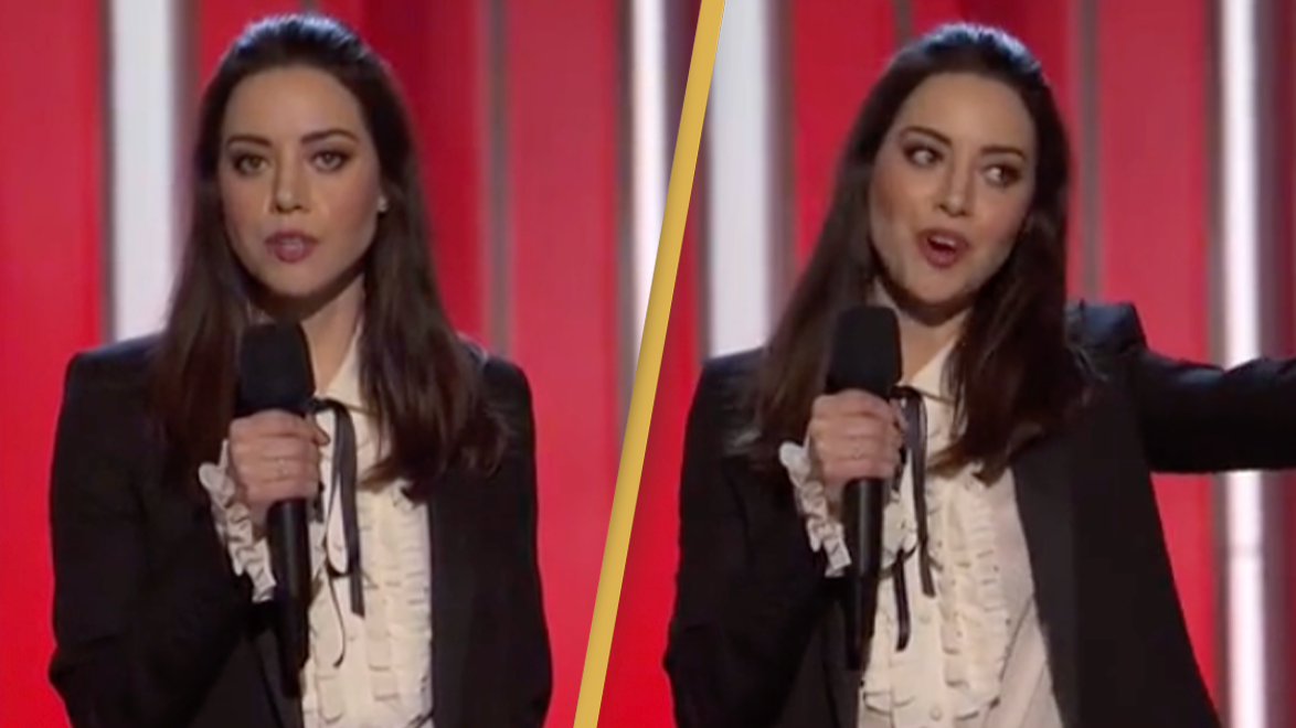 Moment Aubrey Plaza 'loses it' at SAG Awards explained
