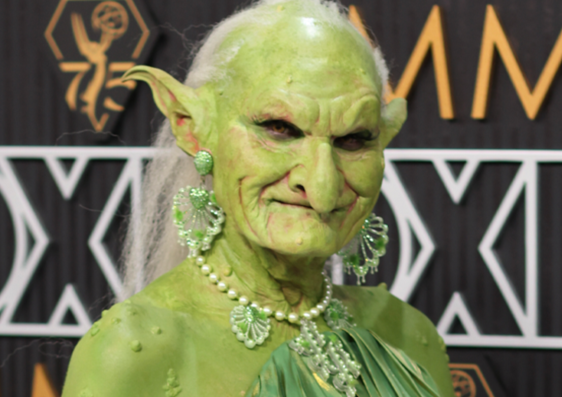 Identity of mysterious green goblin baffling Emmys viewers revealed