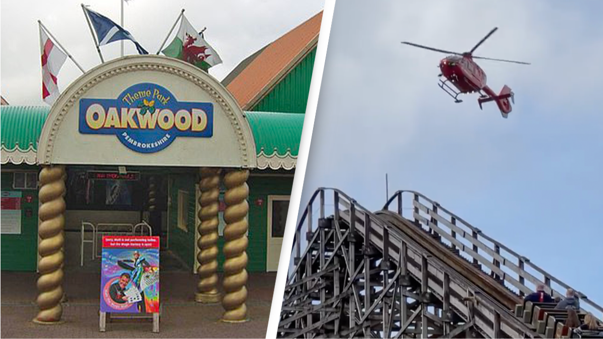 Oakwood Theme Park Man rushed to hospital after rollercoaster