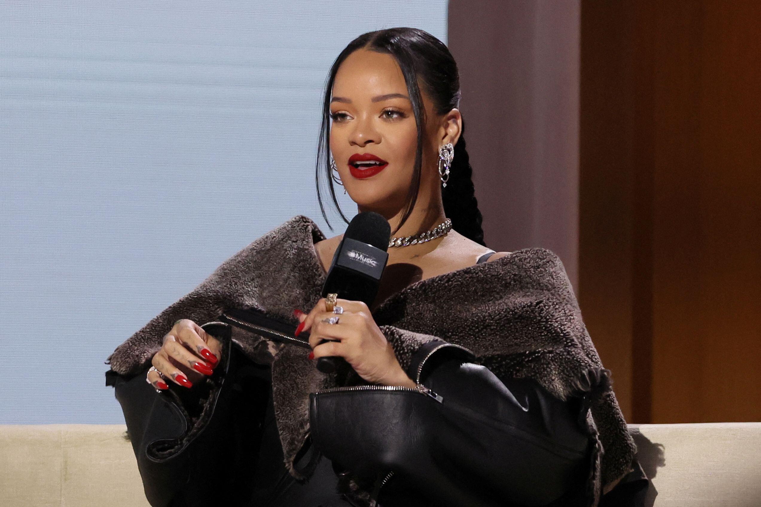 Rihanna admits she's 'nervous but excited' ahead of Super Bowl show