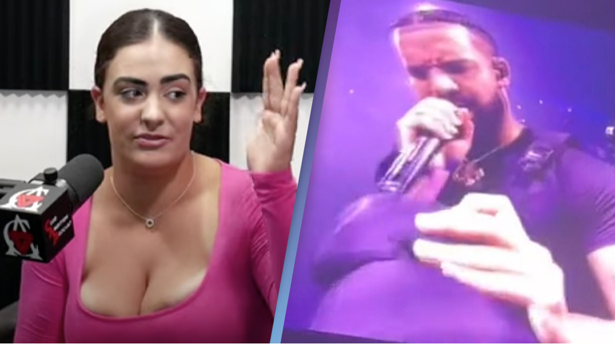 Woman who threw 36G bra at Drake in New York reacts to women