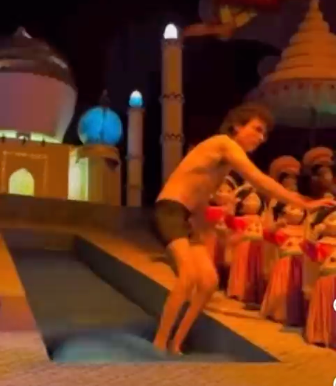 Disneyland guests horrified as man strips off naked on ride