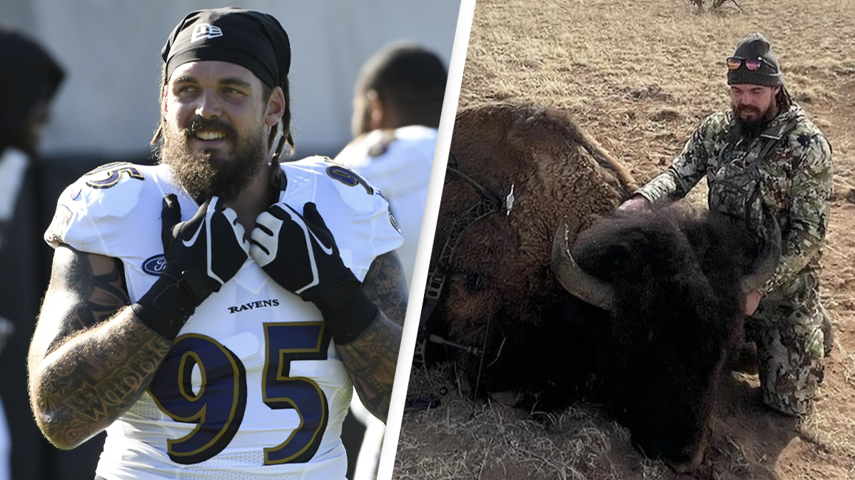 NFL Player Criticised After Killing 2,000lb Buffalo With Arrow