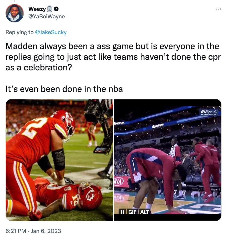 EA Sports will remove CPR celebration from the Madden NFL 23 video game