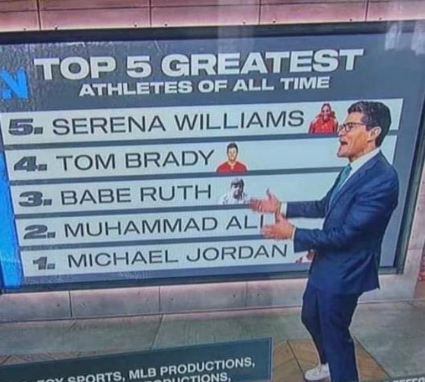 The list has divided everyone online. Credit: ESPN