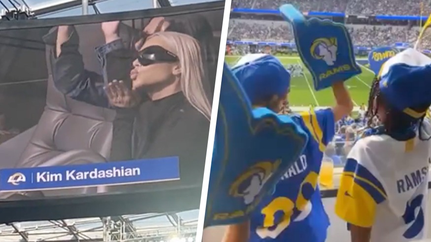 Why was Kim Kardashian loudly booed at the Rams vs Cowboys game?