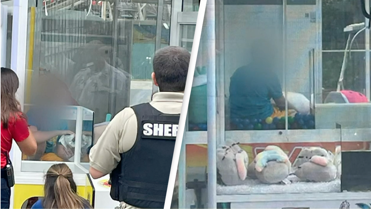 Boy gets stuck in claw machine at North Carolina amusement park - Vimarsana News