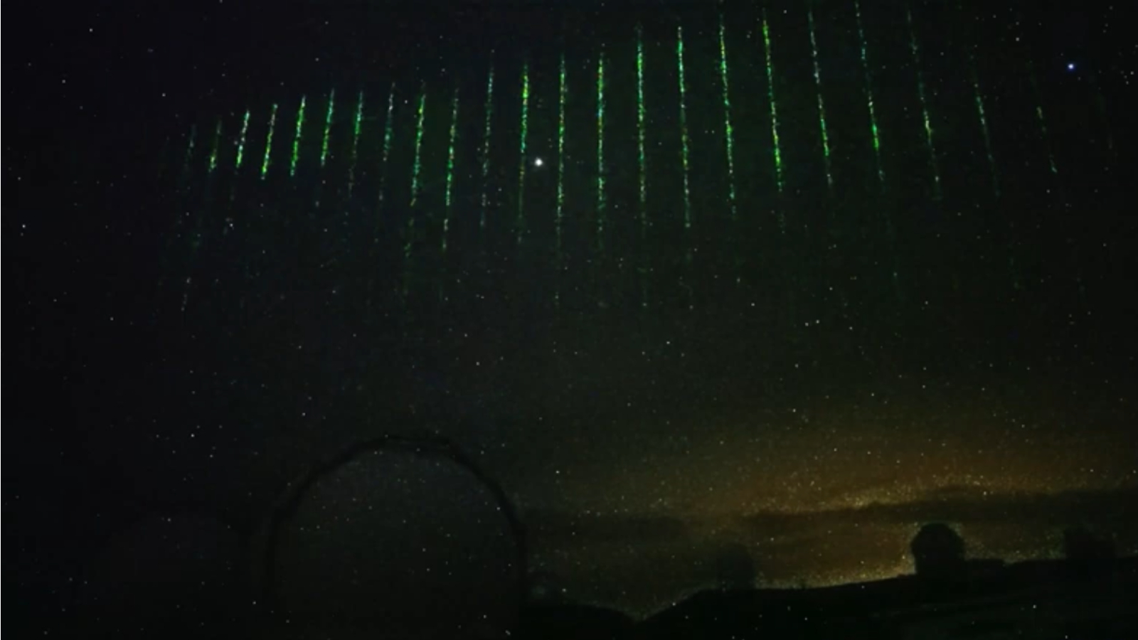 Officials reveal what caused bizarre array of laser lights in the night