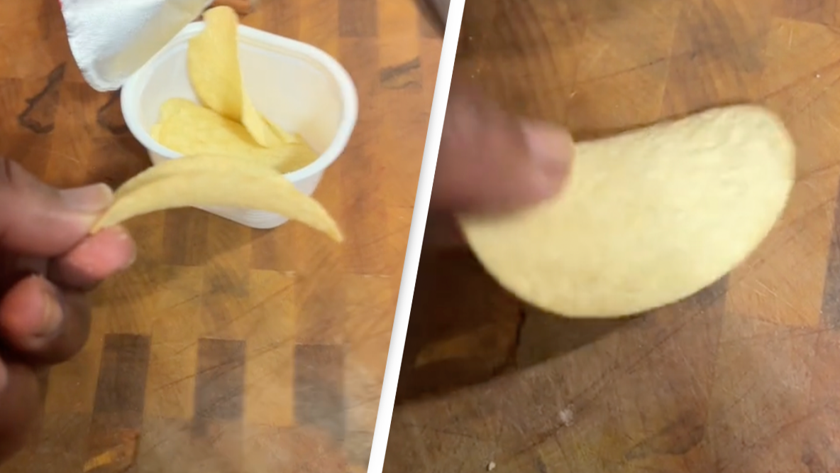 People stunned after TikToker reveals 'correct way' to eat Pringles