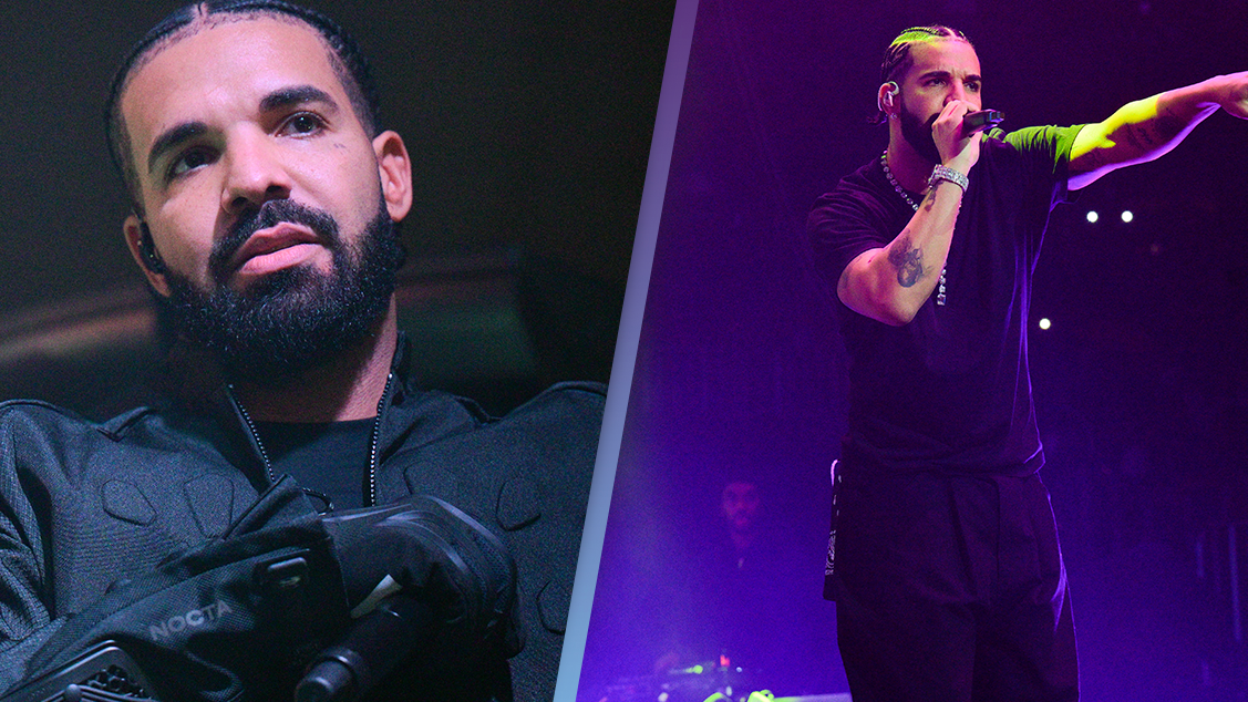 Drake stunned after a bigger 46G bra is thrown at him on stage