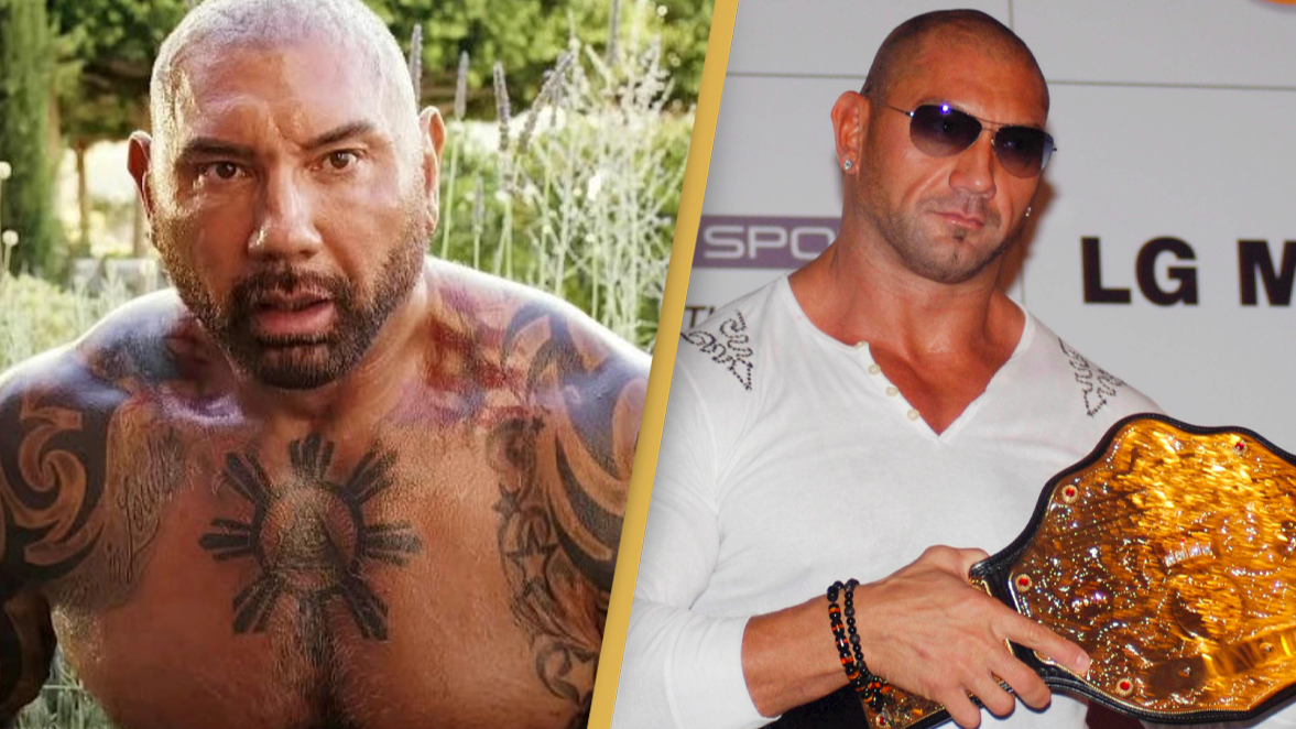 WWE legend and Hollywood actor Dave Bautista, 51, shows incredible 33-year  body transformation – The Scottish Sun