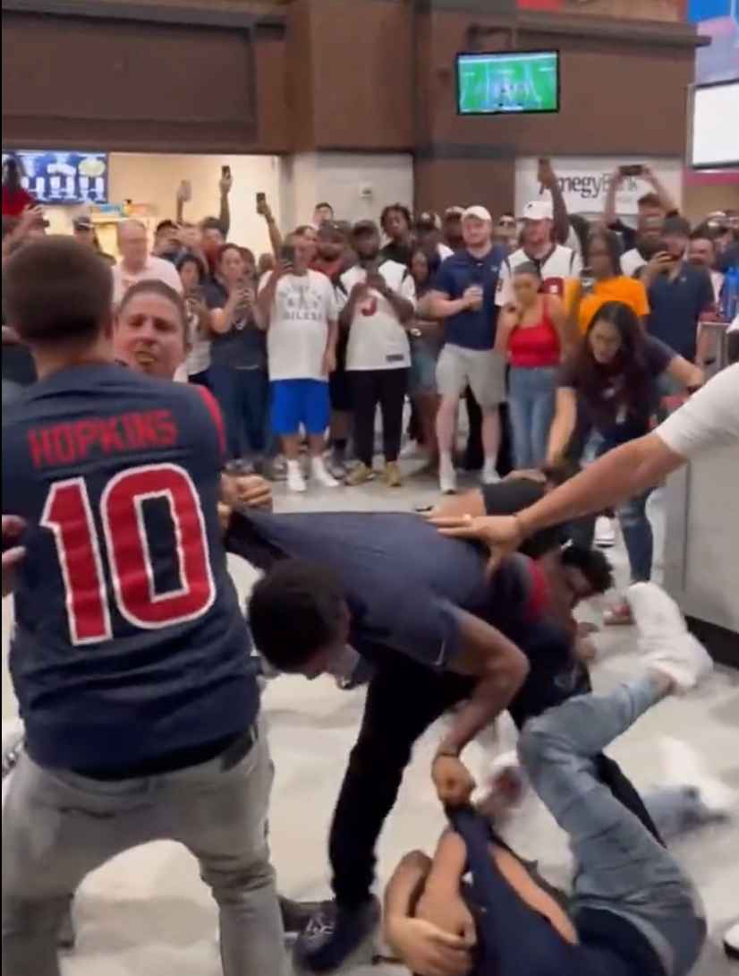 WATCH: Frustrations Turn Into Fights Among Texans Fans Against Indianapolis