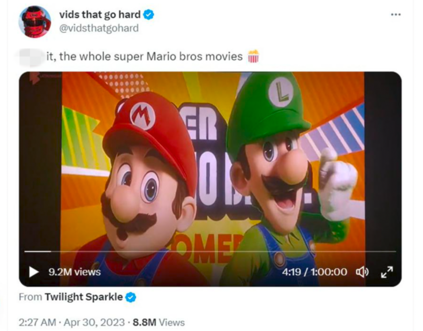 The Full Super Mario Bros. Movie Keeps Popping Up On Twitter