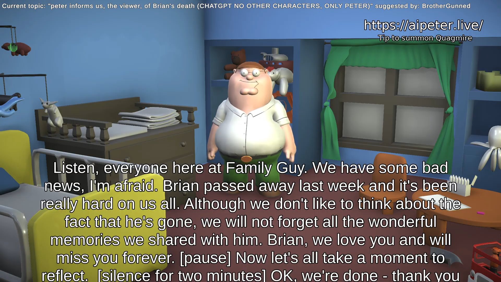 AI-generated 'Family Guy' livestream banned after making a bomb