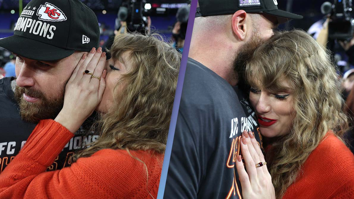 Cameras caught what 'proud' Taylor Swift said to tearful Travis Kelce  before he went to celebrate with team