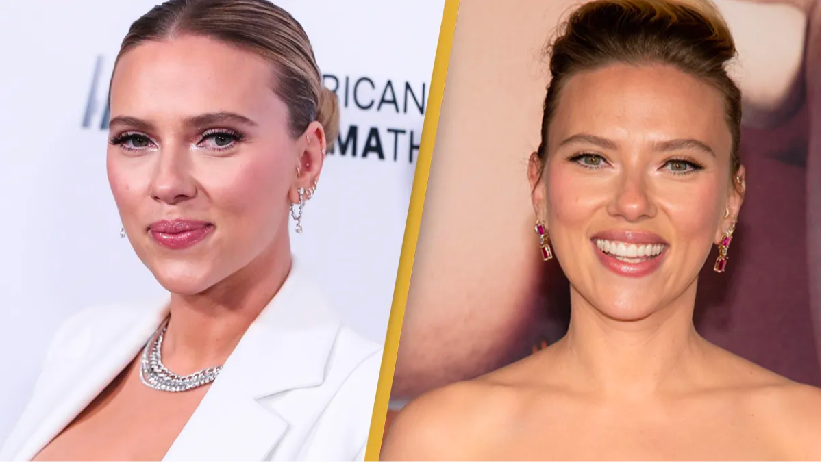 Scarlett Johansson reveals that the woman who disappeared behind her at a  2006 red carpet interview was none other than her mom 😂…