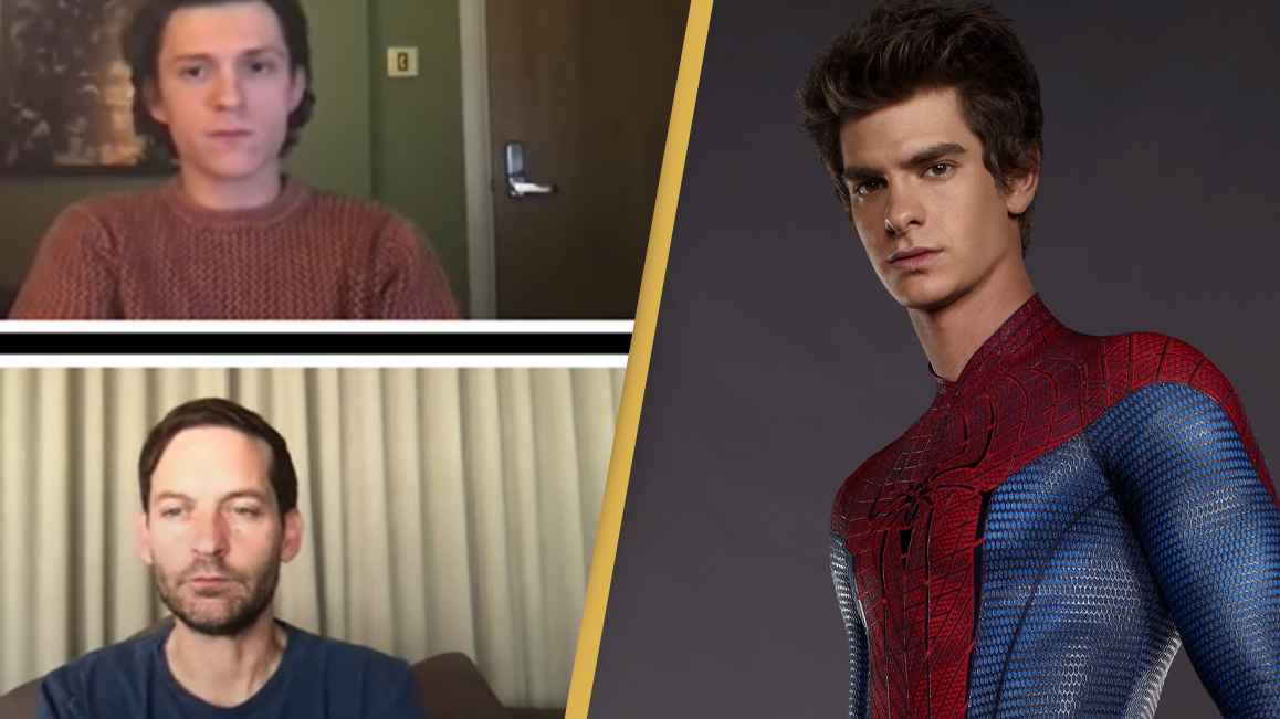 Tom Holland admits he was 'very nervous' to be joined by fellow Spider-Men  Tobey Maguire and Andrew Garfield in 'No Way Home