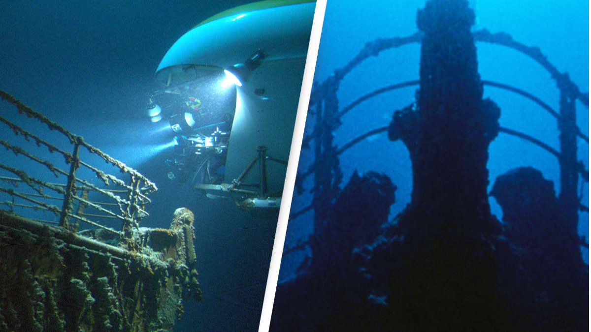 Never-before seen footage of first ever human dive to wreck of Titanic in  1986 is released