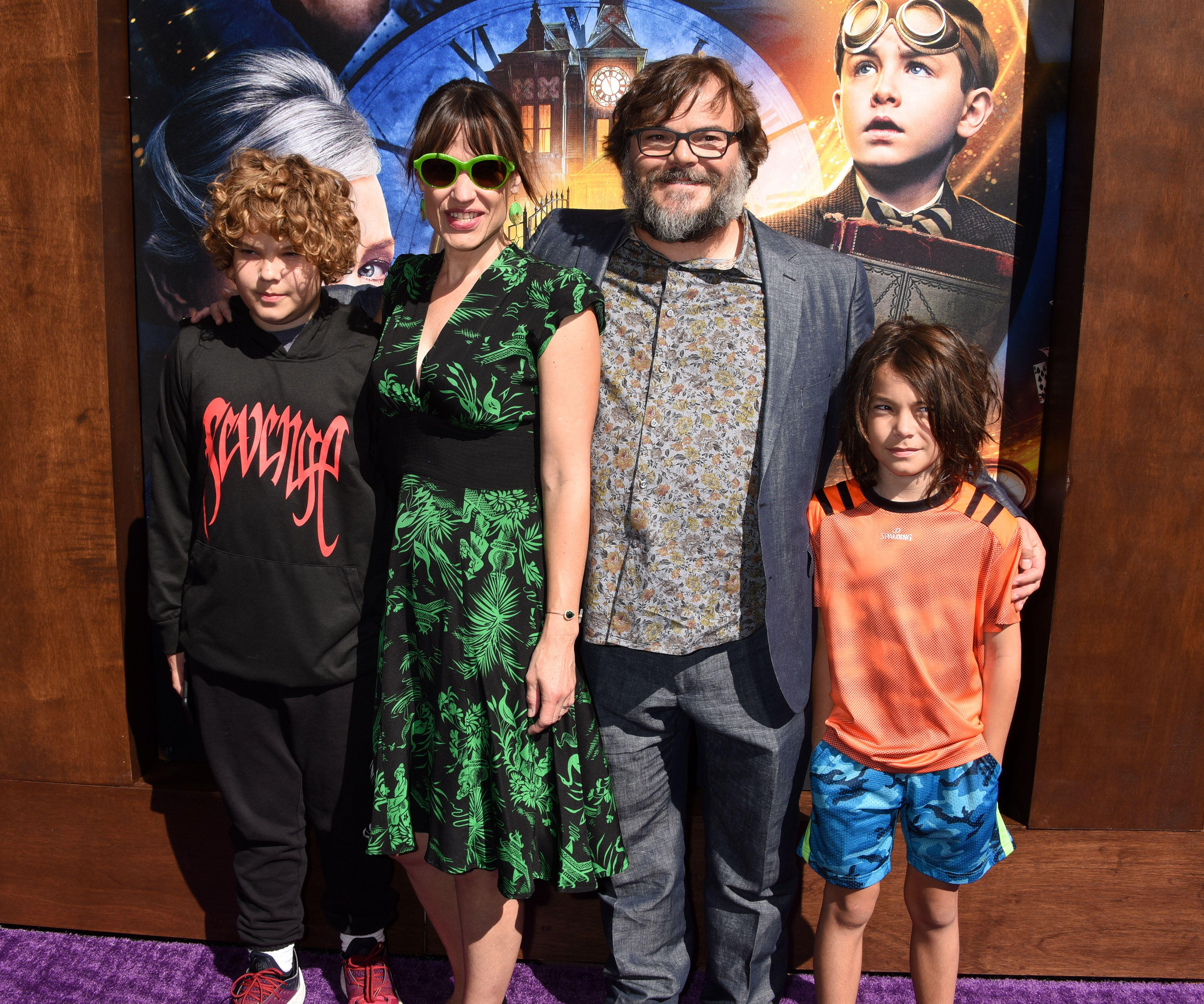 Jack Black Spotted with his Wife & Kids
