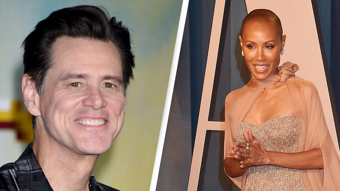 Jim Carrey says Jada Pinkett Smith is “a tough girl” who “can defend herself”