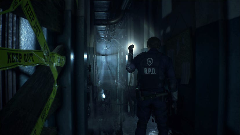 A screenshot from Resident Evil 2 remake