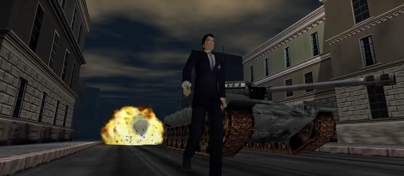 Goldeneye 007 tank explosion