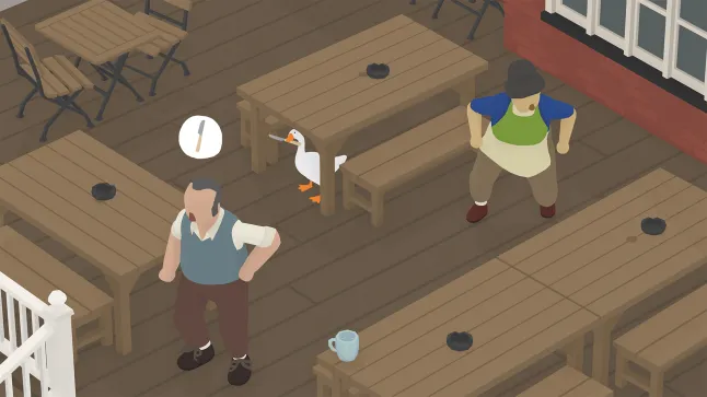How to get thrown over the fence in Untitled Goose Game