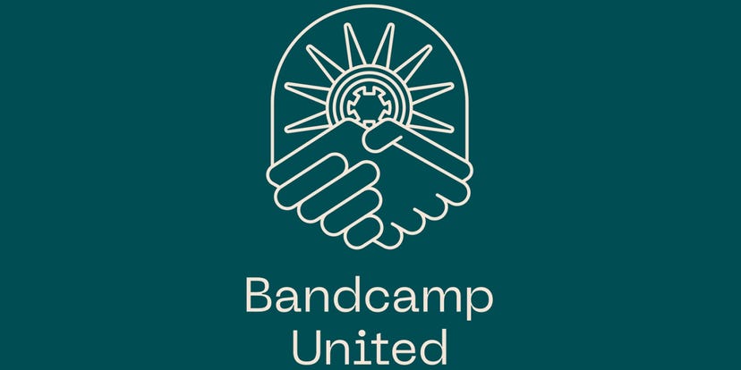 Logo for Bandcamp's worker-led union, Bandcamp United.