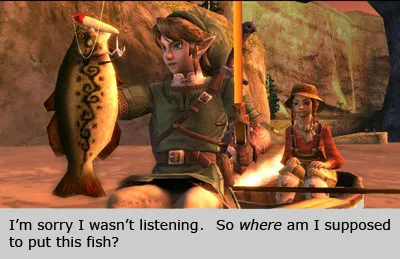 link and his fish