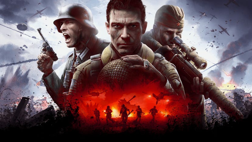 WWII soldiers in cover art for TLM Games' Heroes & Generals.